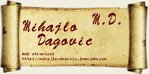 Mihajlo Dagović vizit kartica